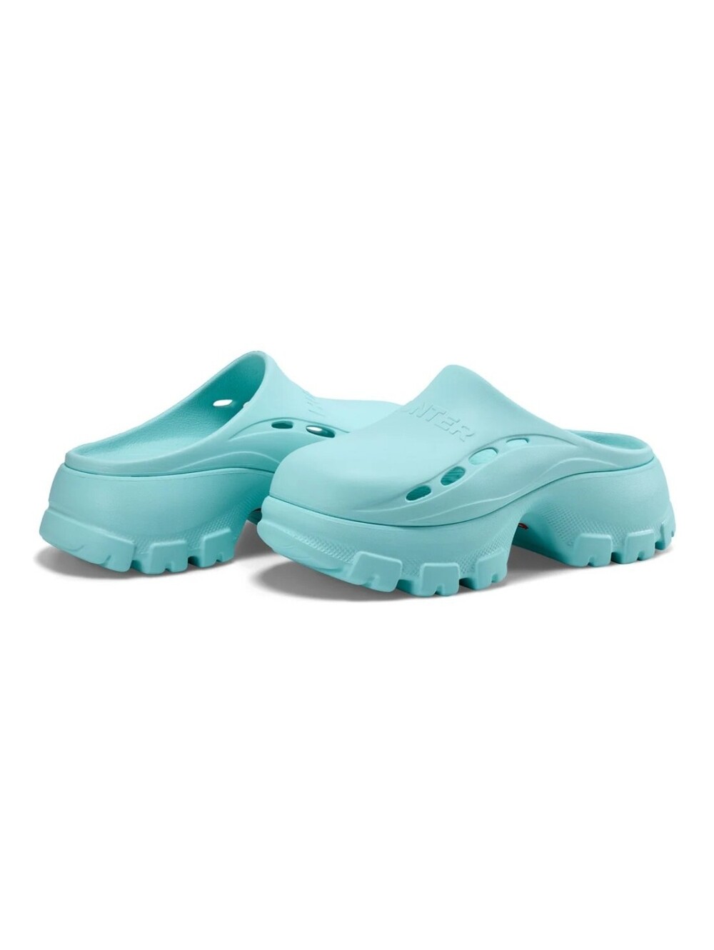 Hunter Womens Slip-on Closed Toe Casual Clogs, Size 8, Light Blue
